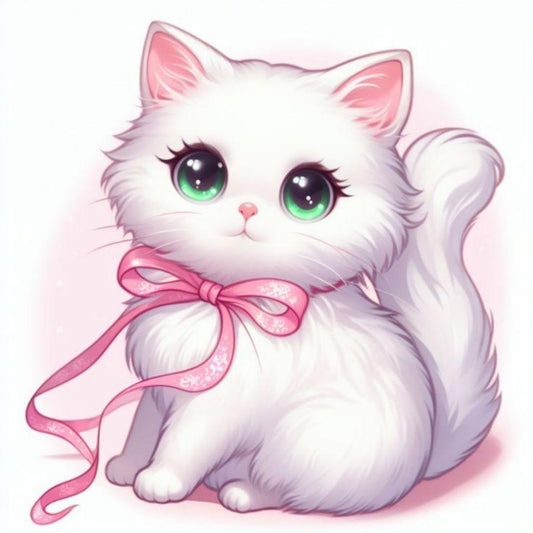 White Cat | Diamond Painting