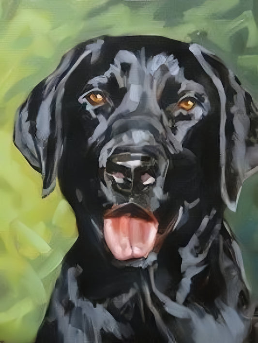 Black Labrador Dog | Diamond Painting