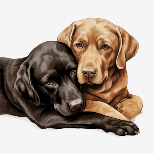 Chocolate Labrador Dog | Diamond Painting
