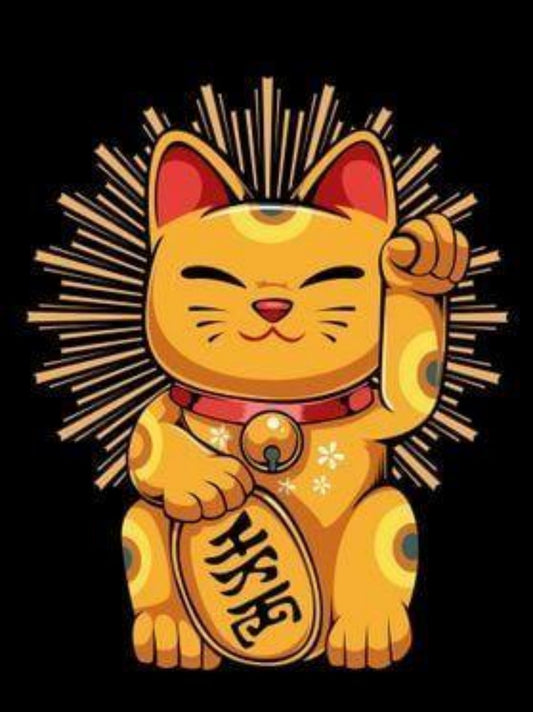 Bell Lucky Cat | Diamond Painting