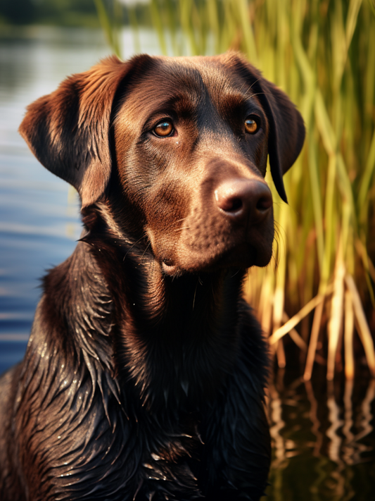 Chocolate Labrador Dog | Diamond Painting