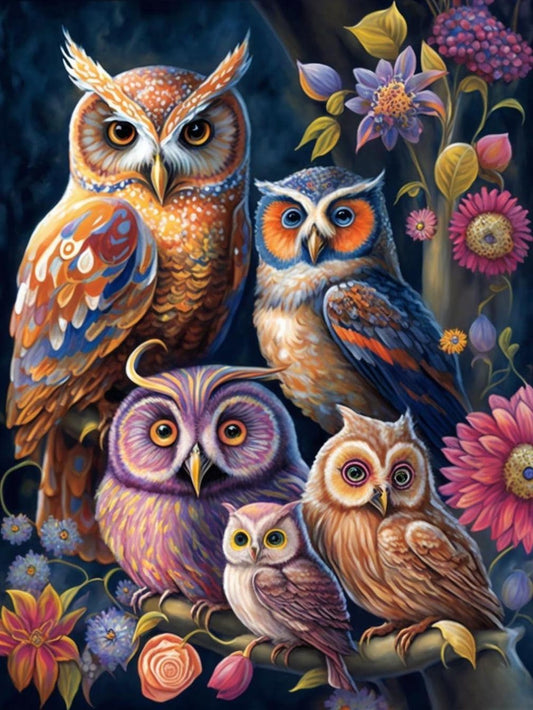 Colorful Owl | Diamond Painting