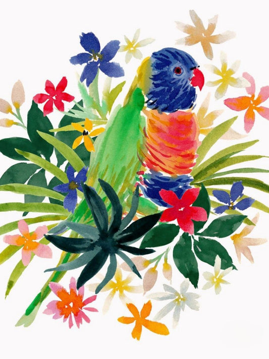 Rainbow Parrots | Diamond Painting