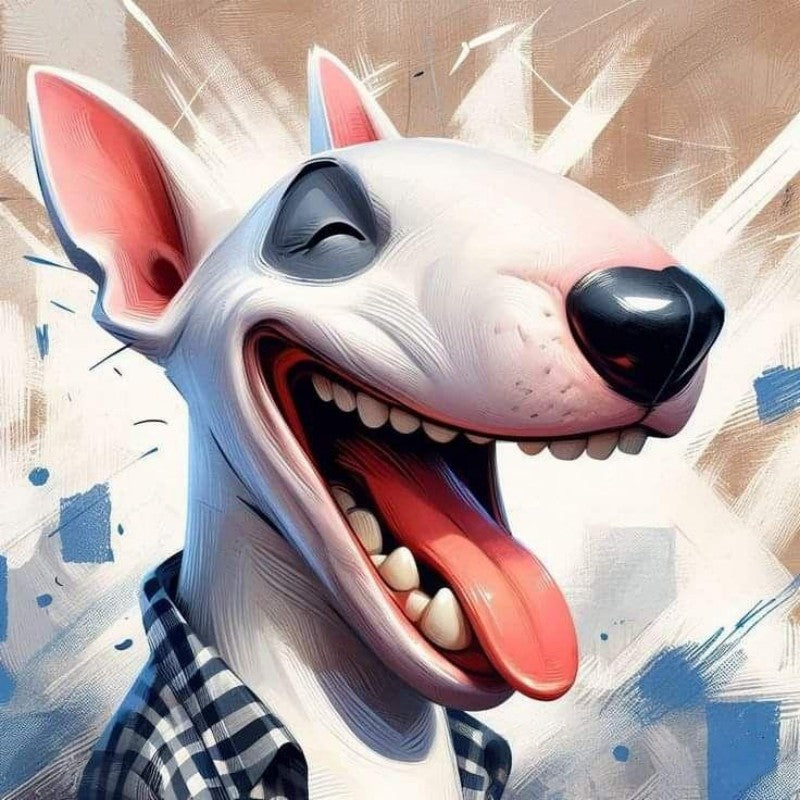 English Bull Terrier Dog | Diamond Painting