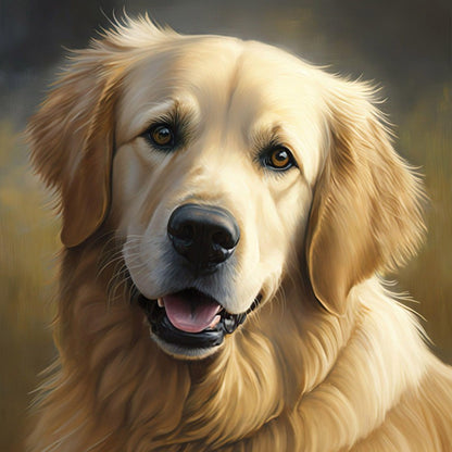 Yellow Labrador Dog | Diamond Painting