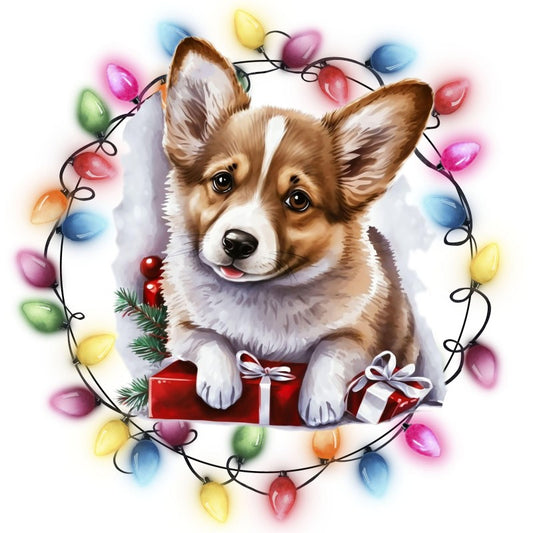 Christmas Dog | Diamond Painting