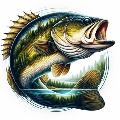 Bass Fish | Diamond Painting