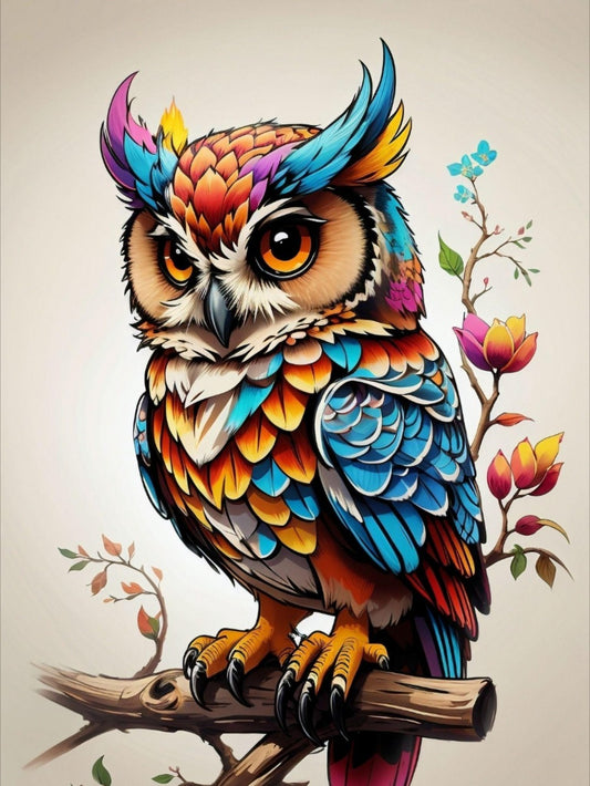 Colorful Owl | Diamond Painting