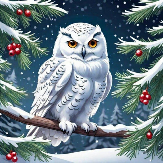 Snowy owl (White Owl) | Diamond Painting