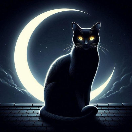 Midnight Cat | Diamond Painting