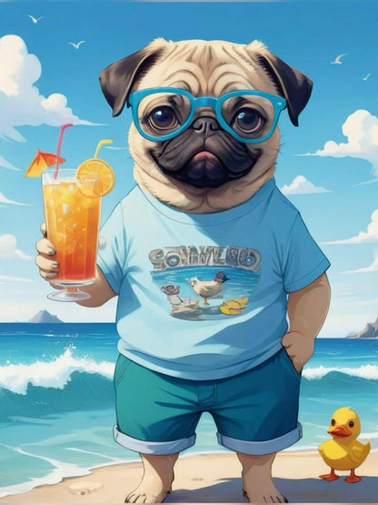 Dog Pug | Diamond Painting