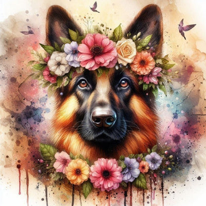 Dog German Shepherd | Diamond Painting