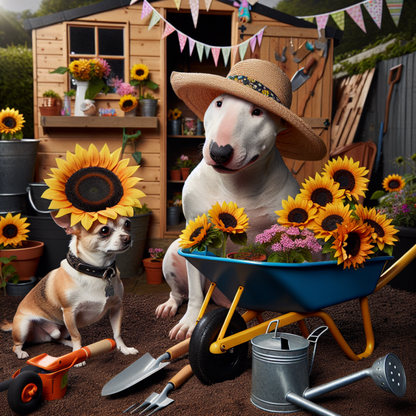 English Bull Terrier Dog | Diamond Painting