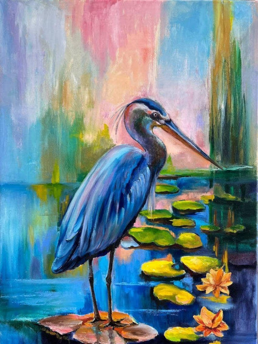 Blue Heron | Diamond Painting