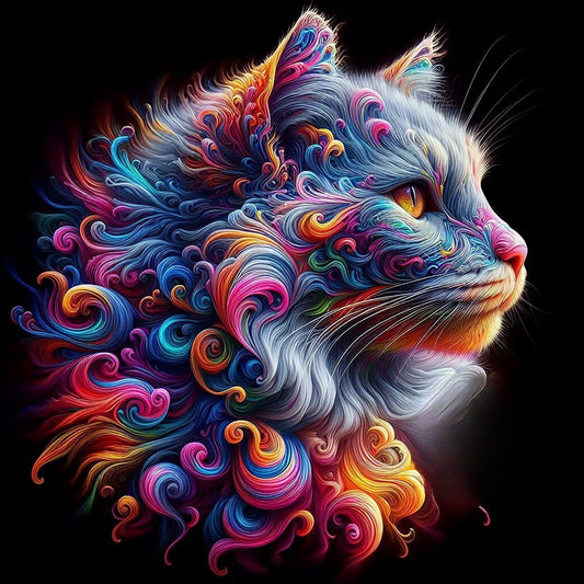 Colorful Cat | Diamond Painting