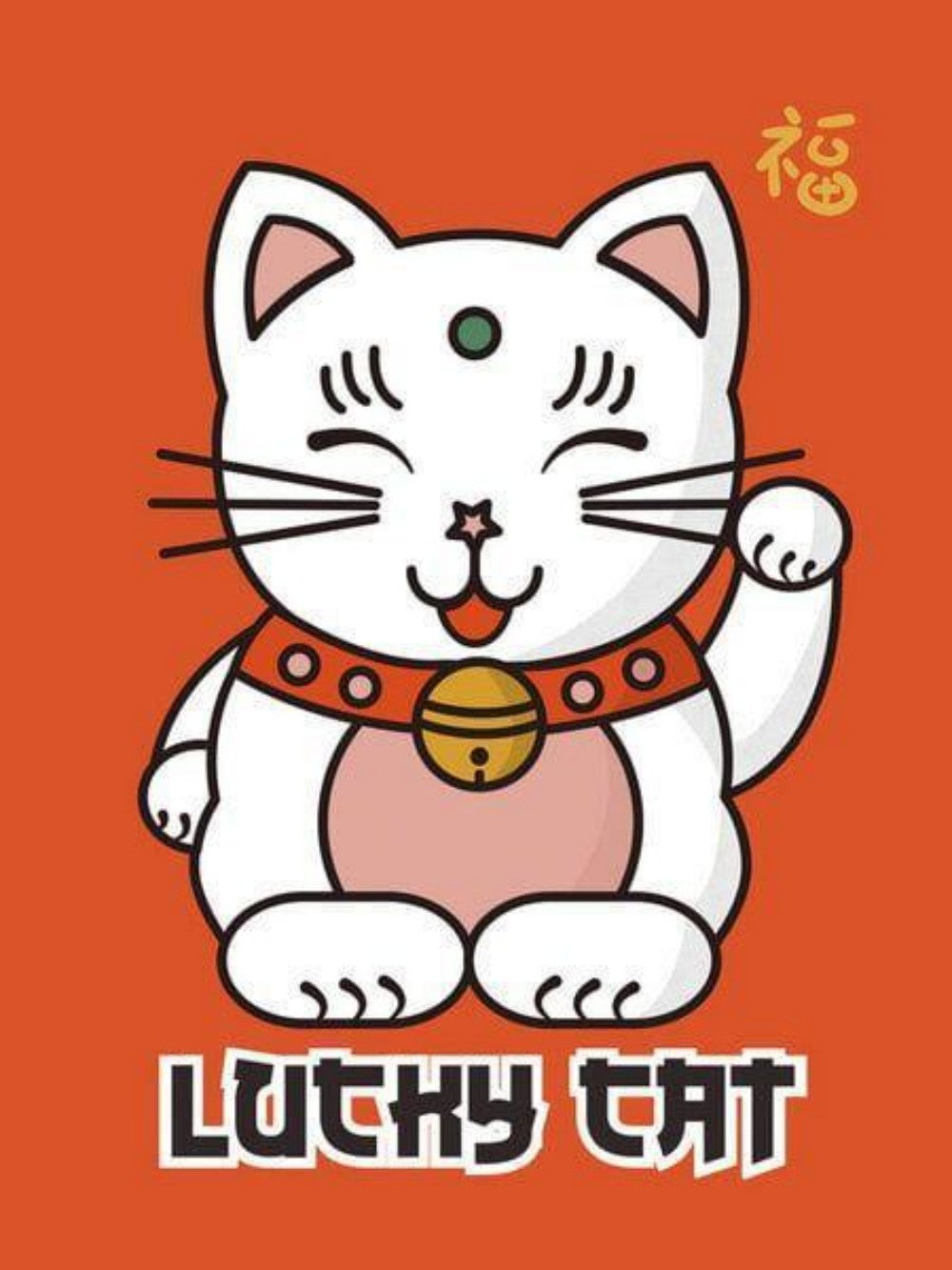 Bell Lucky Cat | Diamond Painting