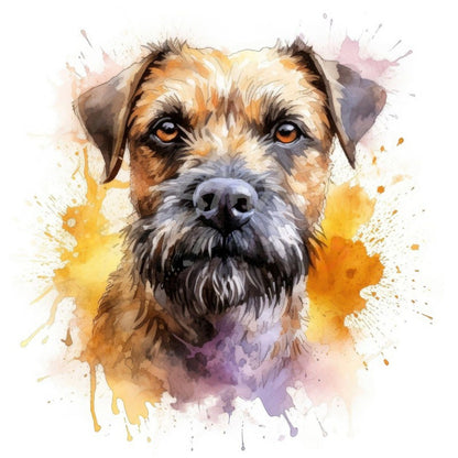 Dog Border Terrier | Diamond Painting