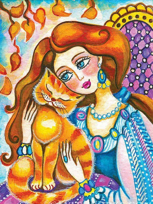 Cat Lady | Diamond Painting