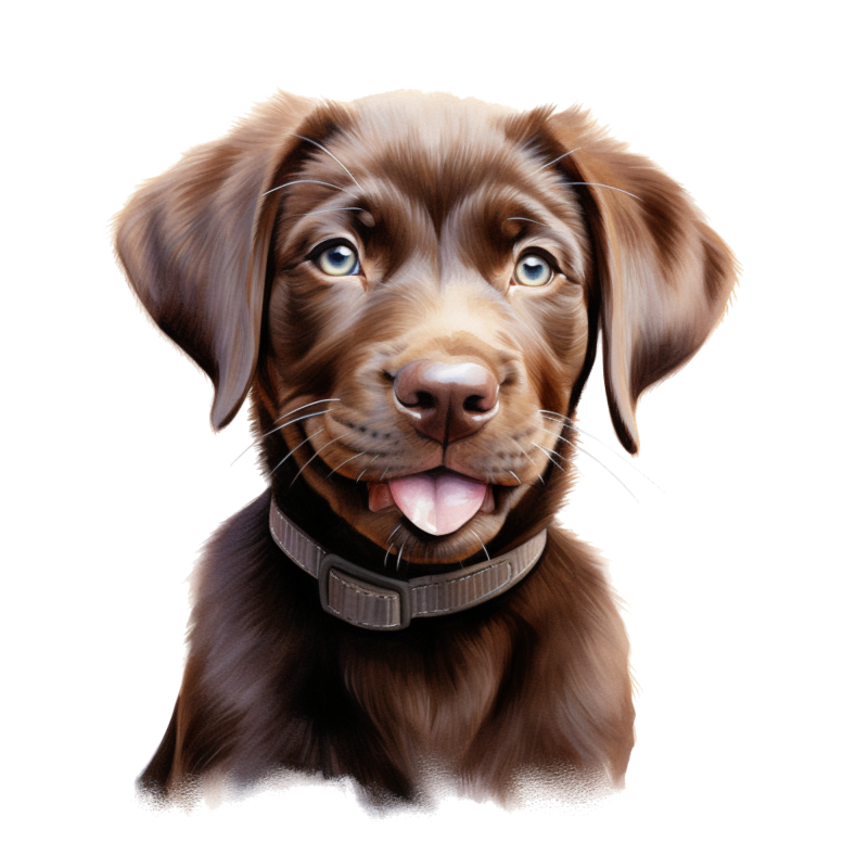 Chocolate Labrador Dog | Diamond Painting
