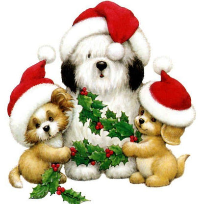 Christmas Dog | Diamond Painting