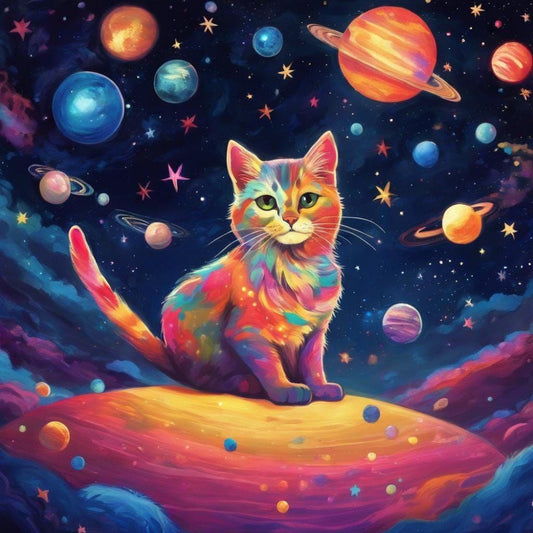 Cats in Space | Diamond Painting