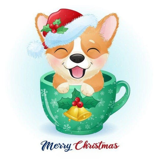 Christmas Dog | Diamond Painting