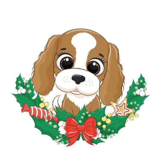 Christmas Dog | Diamond Painting