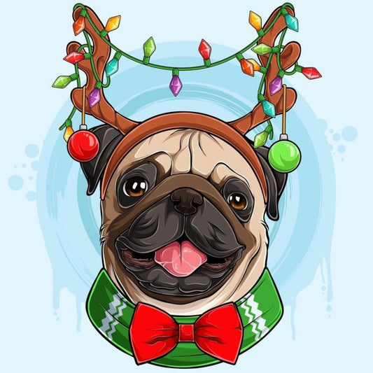 Christmas Dog | Diamond Painting