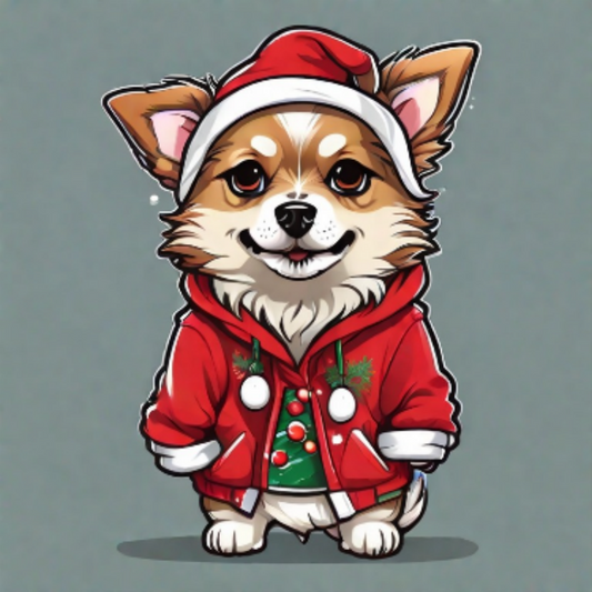 Christmas Dog | Diamond Painting