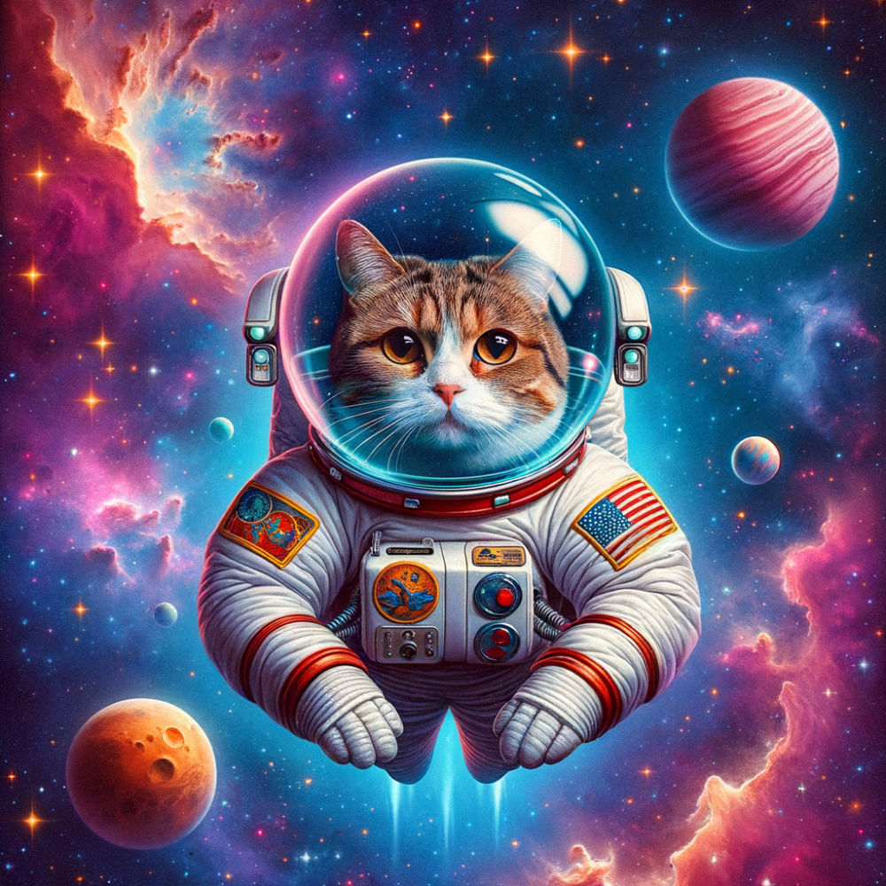 Cats in Space | Diamond Painting