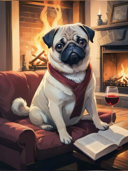 Dog Pug | Diamond Painting