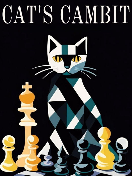 Cats Playing Chess | Diamond Painting