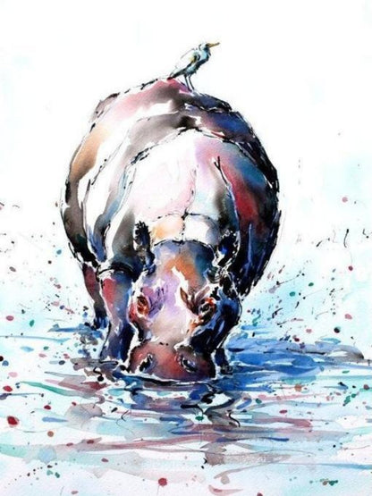 Hippo | Diamond Painting