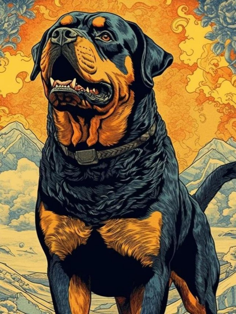 Rottweiler Dog | Diamond Painting