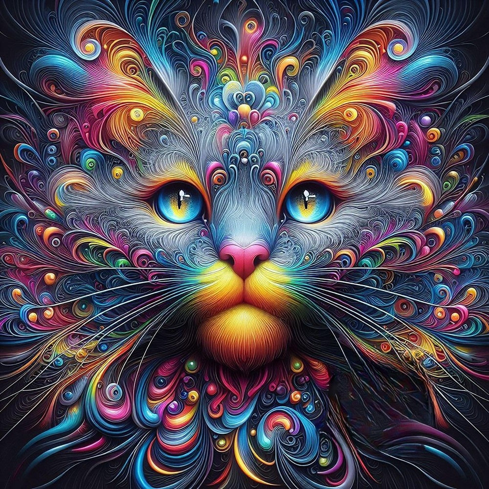 Colorful Cat | Diamond Painting