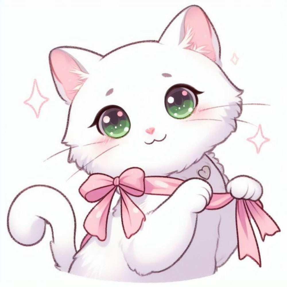 White Cat | Diamond Painting