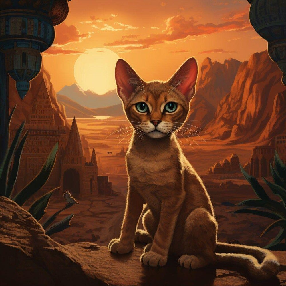 Abyssinian Cat | Diamond Painting
