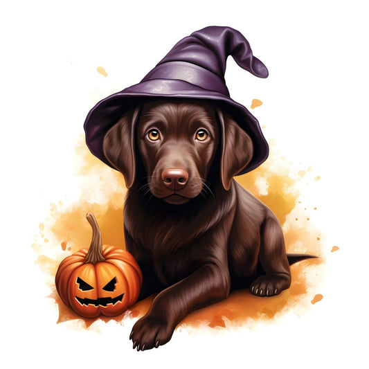 Chocolate Labrador Dog | Diamond Painting