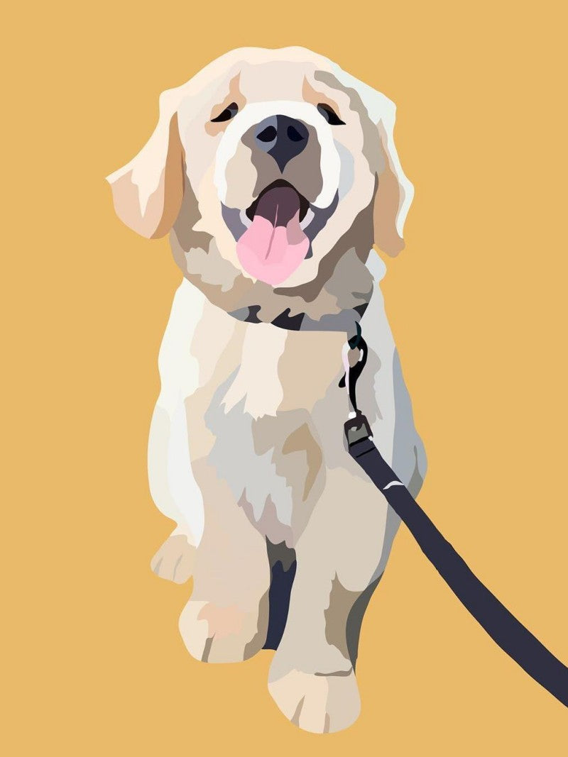 Yellow Labrador Dog | Diamond Painting