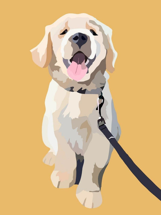 Yellow Labrador Dog | Diamond Painting