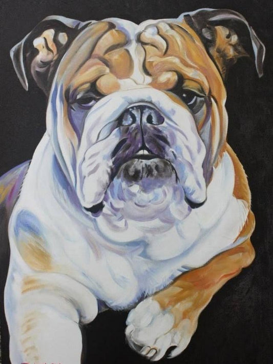 Dog English Bulldog | Diamond Painting