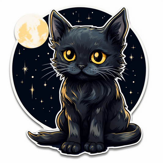 Midnight Cat | Diamond Painting