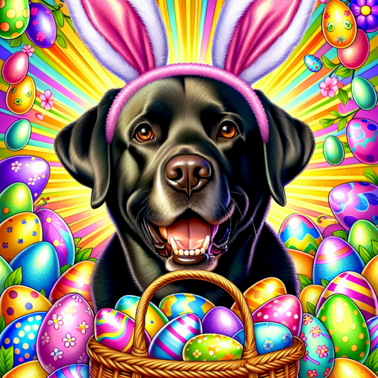 Black Labrador Dog | Diamond Painting
