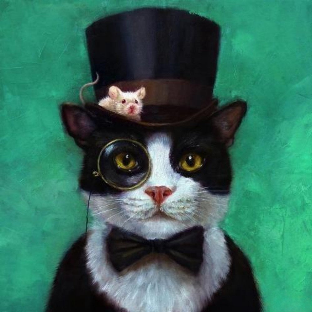 Tuxedo Cat  | Diamond Painting