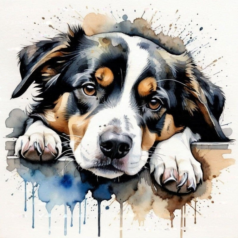 Dog Border Collie | Diamond Painting