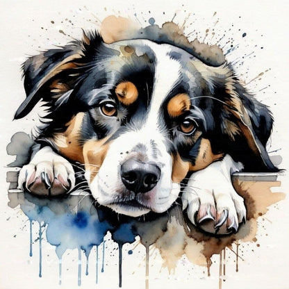 Dog Border Collie | Diamond Painting