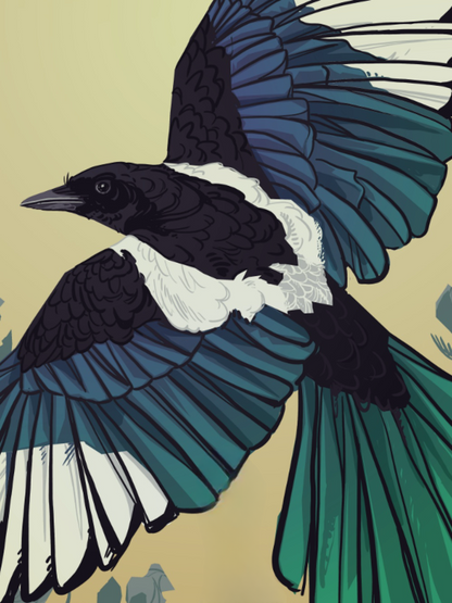 Magpie | Diamond Painting