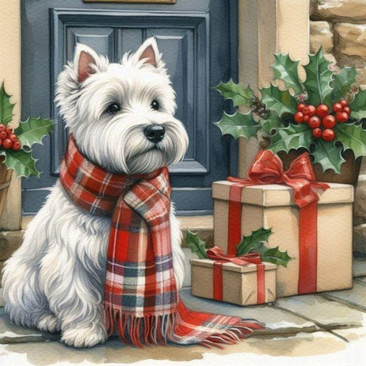 Christmas Dog | Diamond Painting