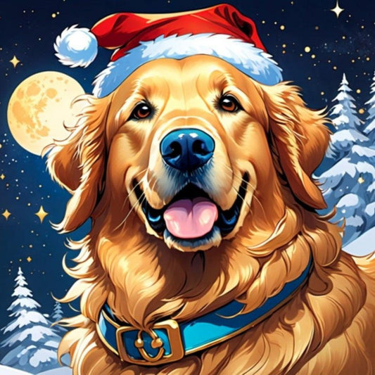 Christmas Dog | Diamond Painting