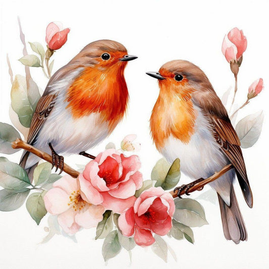 Birds and Flowers | Diamond Painting